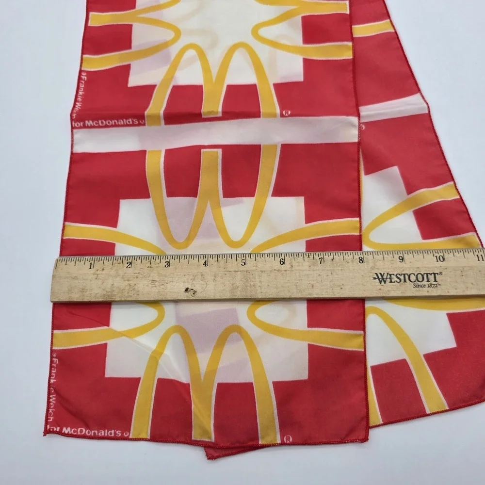 Vintage Qiana Scarf by‎ Frankie Welch Alexandria VA 1970s 80s McDonalds Theme